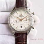 Copy Swiss Omega Speedmaster 9300 SS Brown Leather Strap Watch